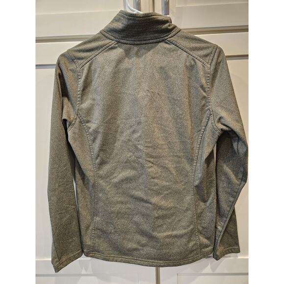 The North Face Women’s Quarter Zip Fleece Pullover Size M Green Hiking Layer - Picture 2 of 4